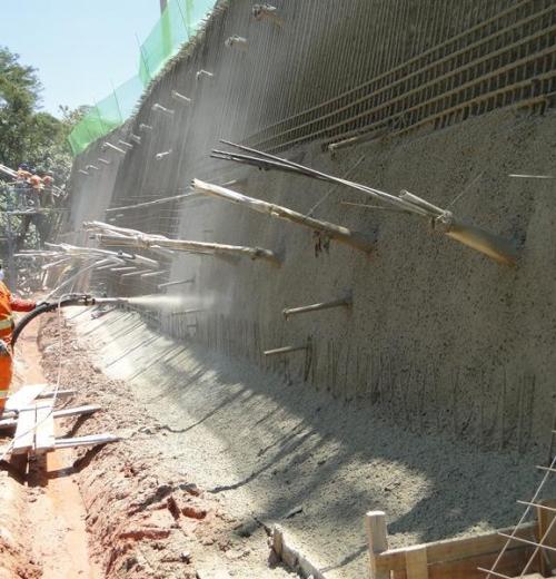 Concreto Projetado (via seca e via úmida) Concreto Projetado (via seca e via úmida)