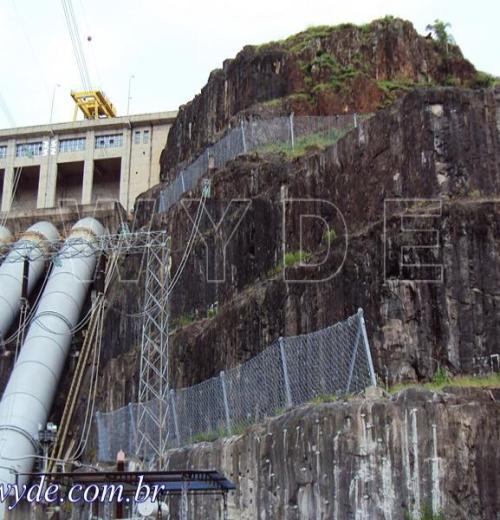 Contenção de encosta - Barreira dinâmica flexível Contenção de encosta - Barreira dinâmica flexível